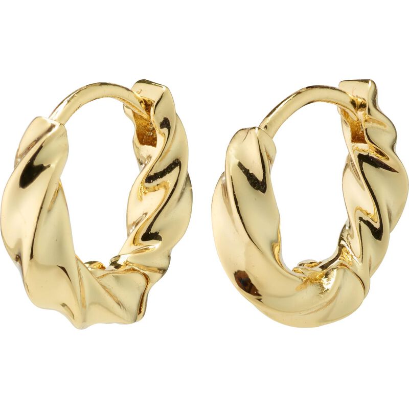 Pilgrim Taffy Recycled Small Swirl Hoop Earrings image number 0